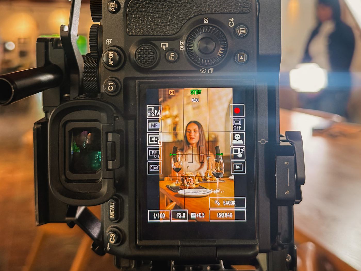 Filming on a wine estate during a monthly content day